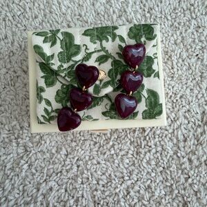 Sezane Purple Heart Earrings